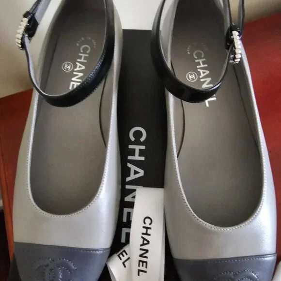 Chanel ballerina flats 23B size 39 /9 NEW - Picture 4 of 10